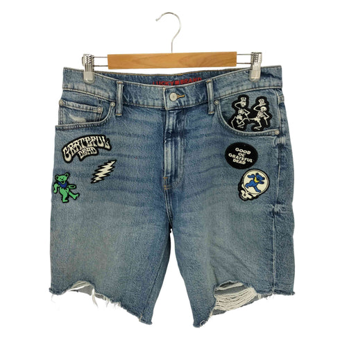 ラッキーブランド LUCKY BRAND グレイトフル・デッド パッチ カット デニムショーツ パンツ メンズ UK:32-33