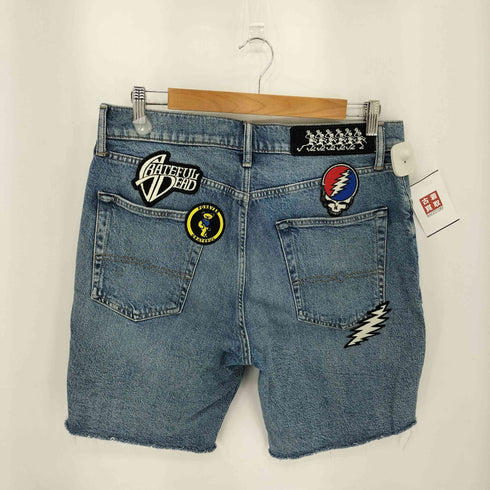 ラッキーブランド LUCKY BRAND グレイトフル・デッド パッチ カット デニムショーツ パンツ メンズ UK:32-33