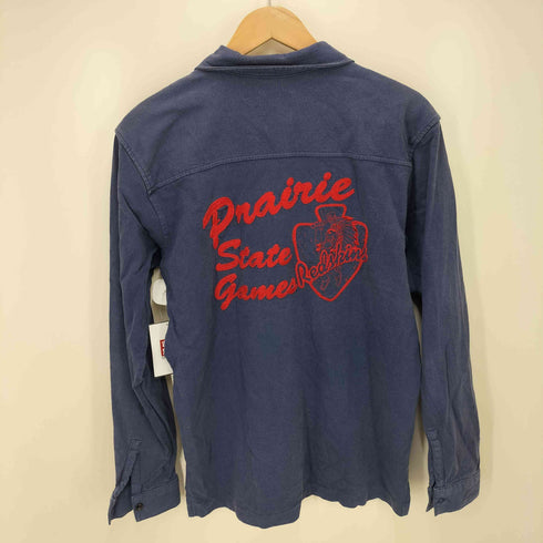 バーンズ アウト フィッターズ BARNS OUT FITTERS チェーンステッチ L/S コットンシャツ メンズ US:38