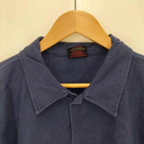 バーンズ アウト フィッターズ BARNS OUT FITTERS チェーンステッチ L/S コットンシャツ メンズ US:38