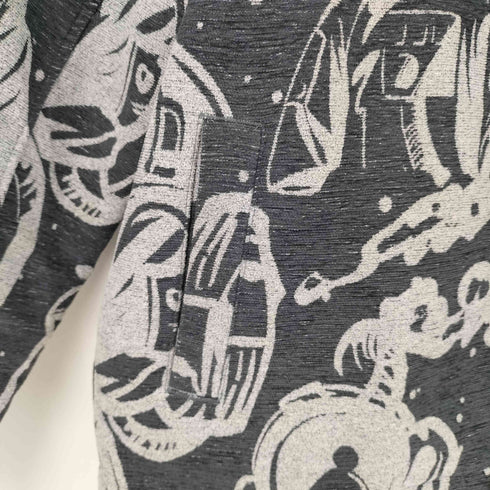 アーバン レヴィヴォ URBAN REVIVO 宇宙飛行士柄 ジャケット メンズ S