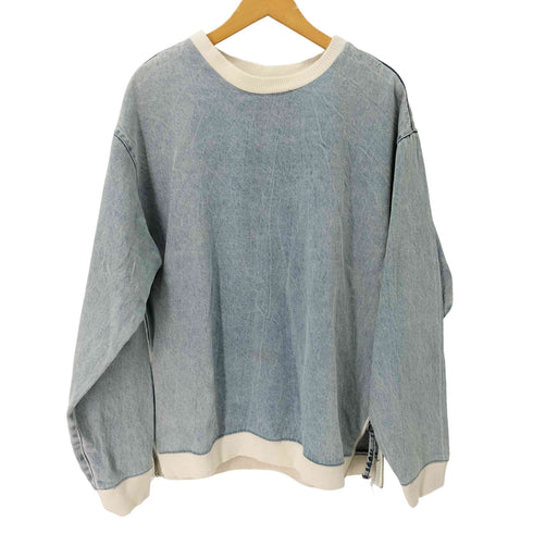 ザラ ZARA サイドジップ デニムスウェット メンズ import:S