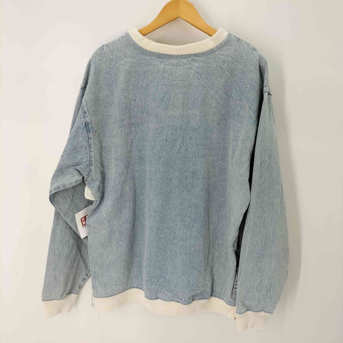 ザラ ZARA サイドジップ デニムスウェット メンズ import:S