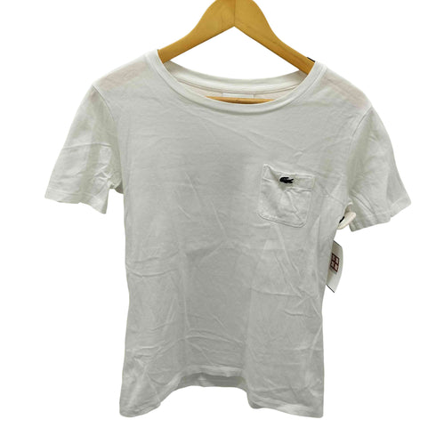 ラコステ LACOSTE ワニロゴ ポケット 半袖 Tシャツ レディース 38