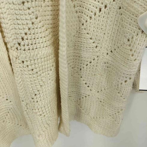 ローゲージニット ボタンレス カーディガン レディース