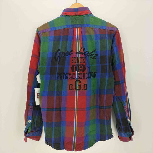 ラルフローレン RALPH LAUREN GOOD LIGHT the big shirt ボタンダウンチェックネルシャツ メンズ JPN:M