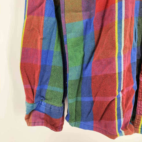 ラルフローレン RALPH LAUREN GOOD LIGHT the big shirt ボタンダウンチェックネルシャツ メンズ JPN:M