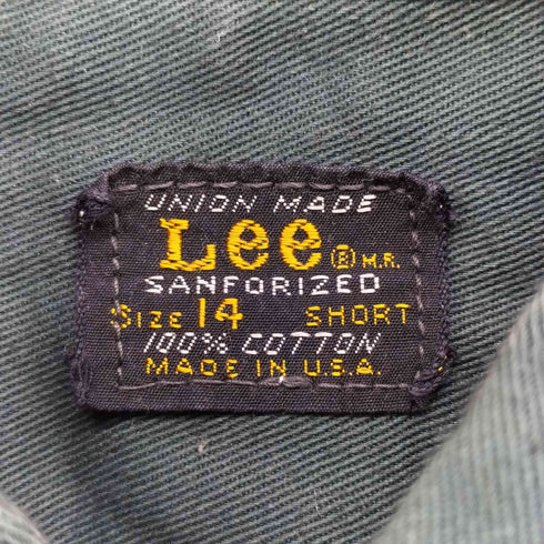 リー Lee 70-80s USA製 L/Sコットンシャツ メンズ 14