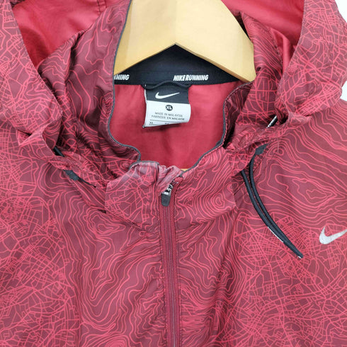 ナイキ NIKE ウェーブデザイン ナイロンマウンテンパーカー メンズ XL