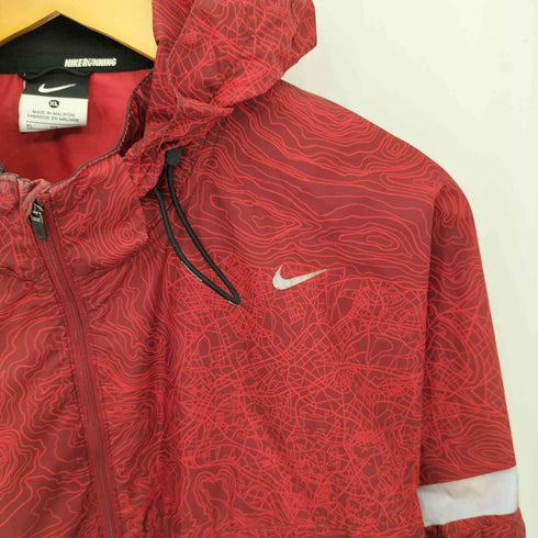 ナイキ NIKE ウェーブデザイン ナイロンマウンテンパーカー メンズ XL