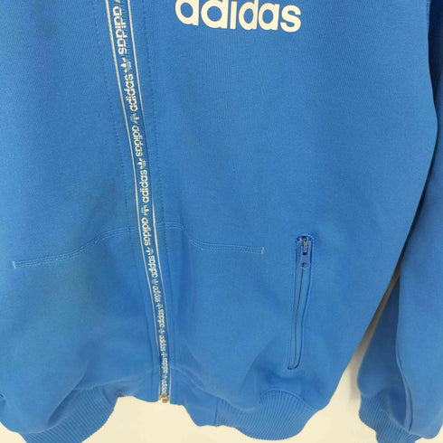 アディダス adidas ワンポイントロゴプリント ジップアップ ボンディングスウェット パーカー メンズ XS