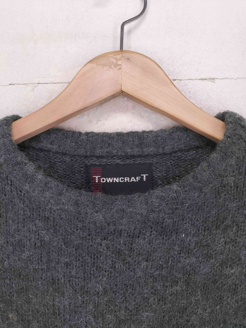 タウンクラフト TOWNCRAFT 復刻 モヘア混クルーネックニットセーター メンズ M