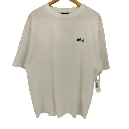 サウザンドマイル THOUSAND MILE USA製 ロゴ刺繍 クルーネック Tシャツ メンズ import:L