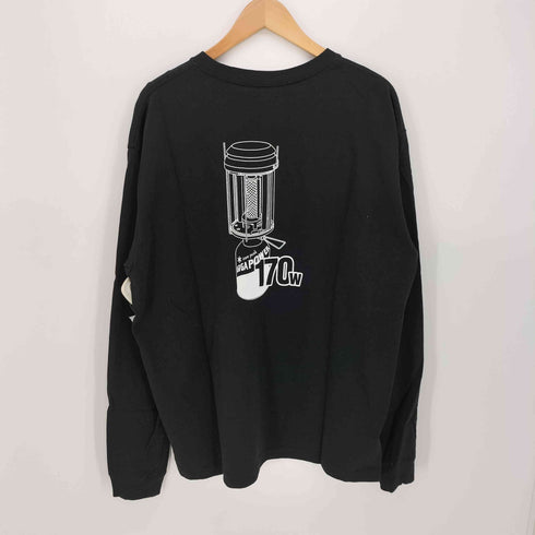 スノーピーク Snow Peak 22SS 別注 背面プリント クルーネック L/S Tシャツ メンズ JPN:M