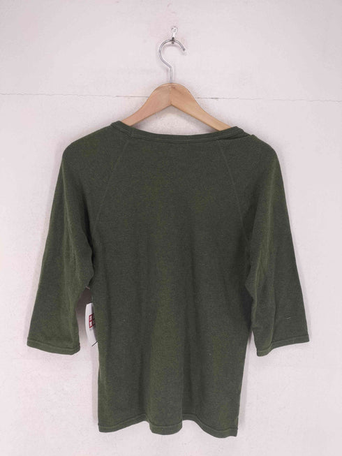 ハリウッドランチマーケット HOLLYWOOD RANCH MARKET スリーブロゴ刺繍 七分袖Tシャツ レディース 3