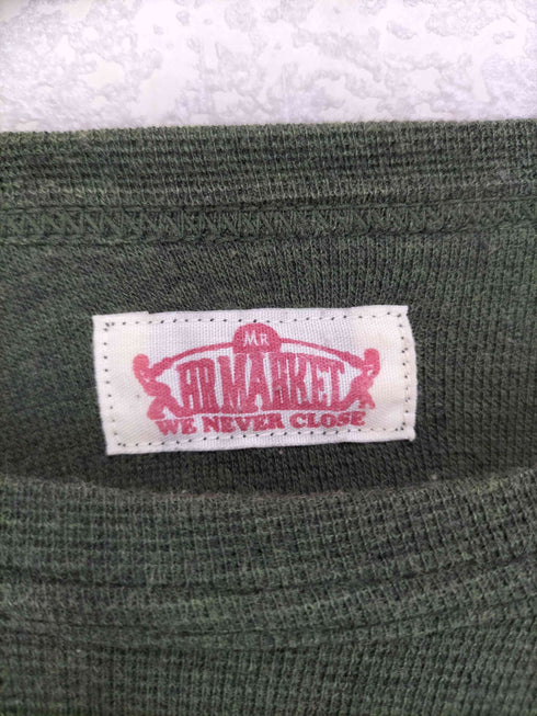 ハリウッドランチマーケット HOLLYWOOD RANCH MARKET スリーブロゴ刺繍 七分袖Tシャツ レディース 3