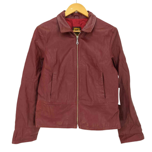 ベラペレ VERA PELLE イタリア製 レザー シングルライダースジャケット レディース EUR:46