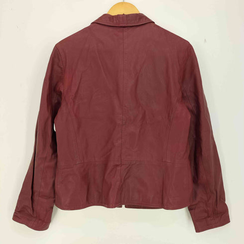 ベラペレ VERA PELLE イタリア製 レザー シングルライダースジャケット レディース EUR:46