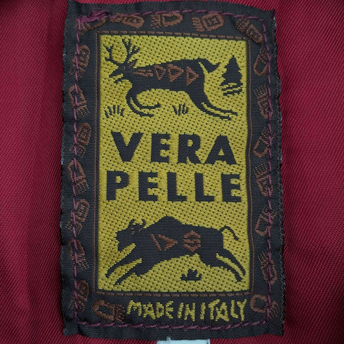 ベラペレ VERA PELLE イタリア製 レザー シングルライダースジャケット レディース EUR:46