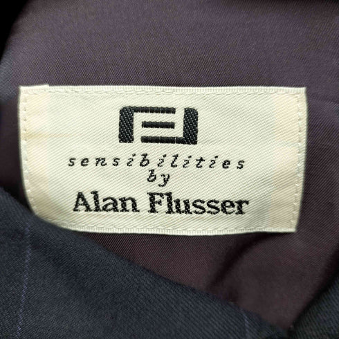 アランフラッサー alan flusser チェック柄 ウールテーラードジャケット メンズ