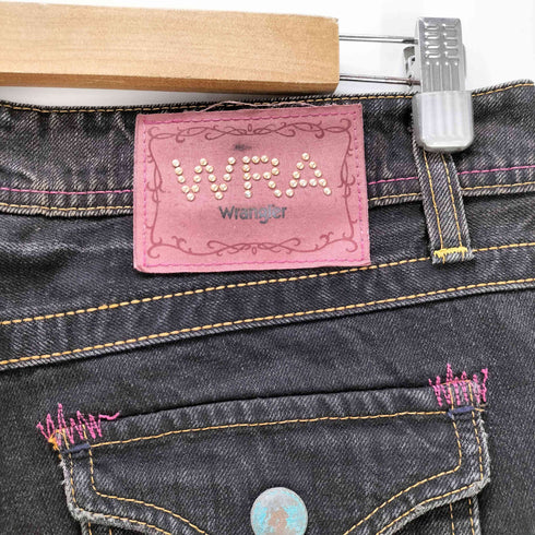 ラングラー Wrangler Y2K カラフルステッチ フレアデニムパンツ レディース JPN:M