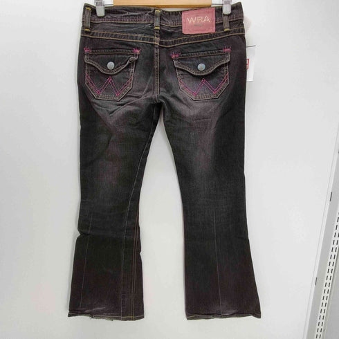 ラングラー Wrangler Y2K カラフルステッチ フレアデニムパンツ レディース JPN:M