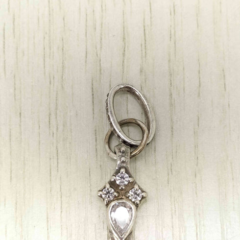 925刻印 ブレード 十字架 ラインストーンペンダントトップ メンズ