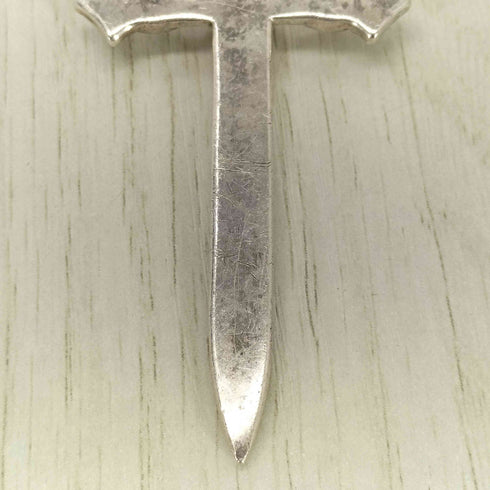 925刻印 ブレード 十字架 ラインストーンペンダントトップ メンズ