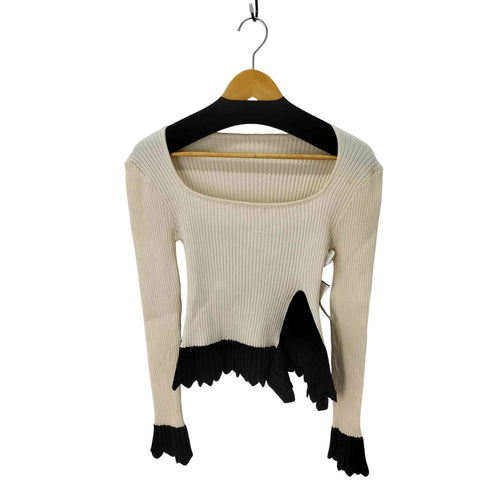 miele grande 立体フリル リブニットプルオーバー レディース