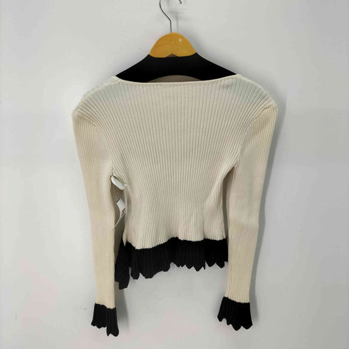 miele grande 立体フリル リブニットプルオーバー レディース