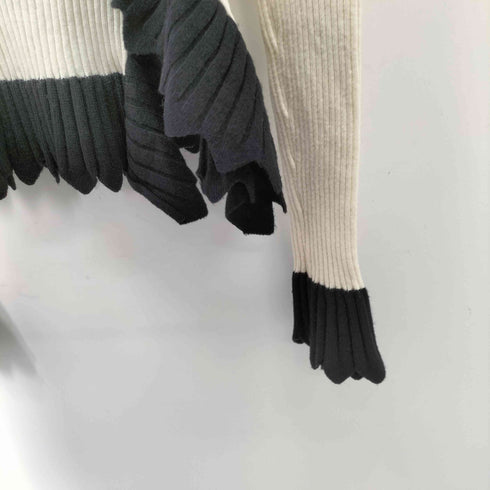 miele grande 立体フリル リブニットプルオーバー レディース