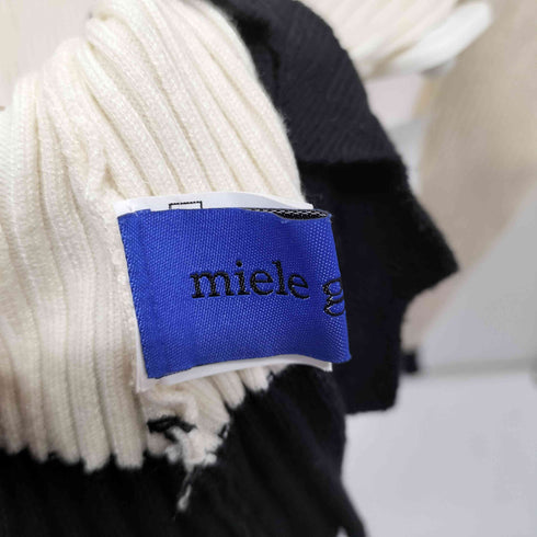miele grande 立体フリル リブニットプルオーバー レディース