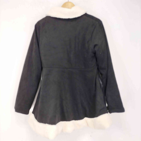 グレイル GRL リボンベルト付ファーボリュームフレアコート レディース