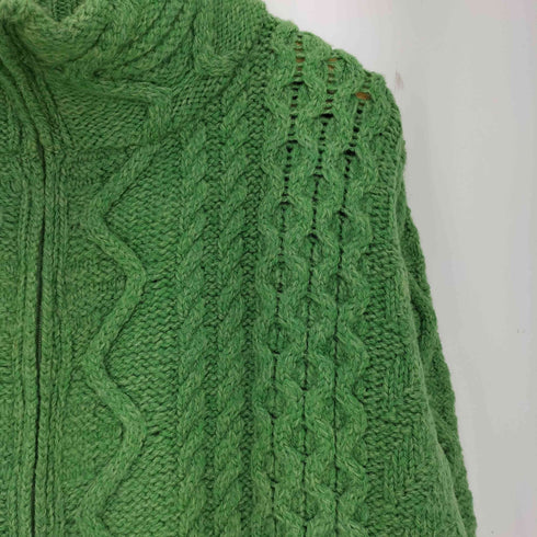 JOHNMOLLOY ウール ジップアランニット レディース