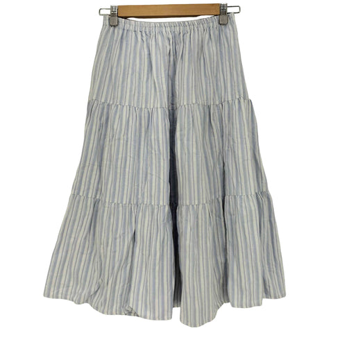 ロックマウント ROCK MOUNT USA製 ストライプ リネン フレアスカート レディース JPN:S