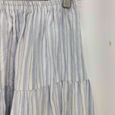 ロックマウント ROCK MOUNT USA製 ストライプ リネン フレアスカート レディース JPN:S