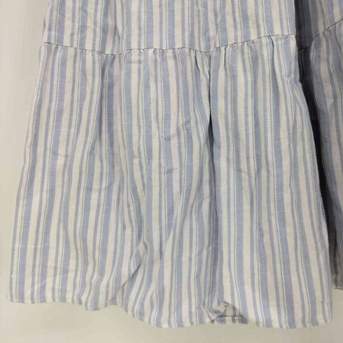 ロックマウント ROCK MOUNT USA製 ストライプ リネン フレアスカート レディース JPN:S