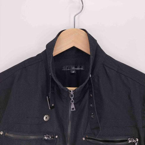 ルーシャット ROUSHATTE 00S ジップアップ ワークジャケット Y2K ボンテージ お兄系 V系 メンズ import:M