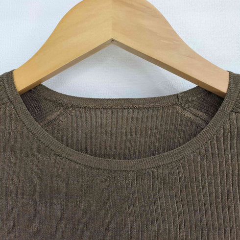 カオス Chaos 18G シルク リブニット クルーネック プルオーバー レディース FREE