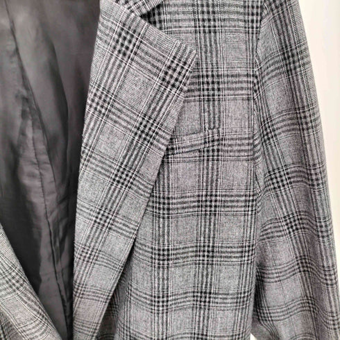 オメカシ omekashi チェック柄 ダブルテーラードジャケット レディース F