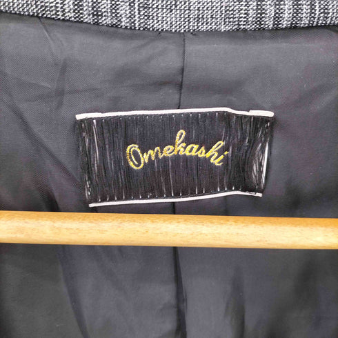 オメカシ omekashi チェック柄 ダブルテーラードジャケット レディース F