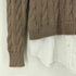ローレンラルフローレン LAUREN RALPH LAUREN シャツレイヤードケーブル編みニット レディース import:XS