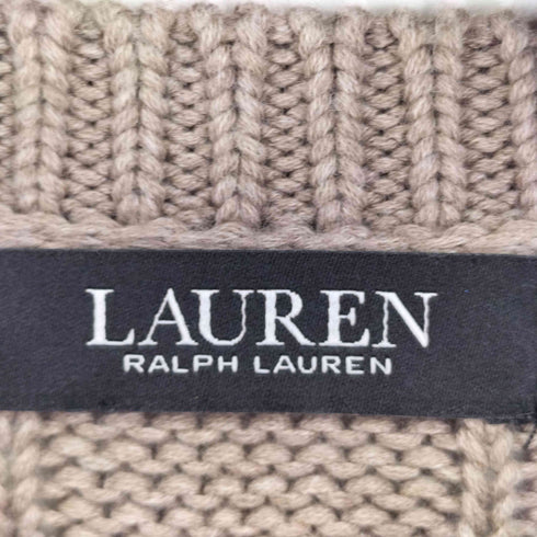 ローレンラルフローレン LAUREN RALPH LAUREN シャツレイヤードケーブル編みニット レディース import:XS