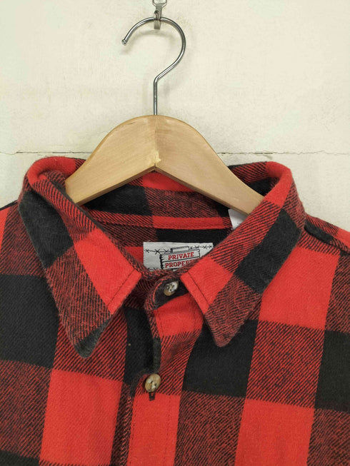 private property 80S MADE IN USA L/S ヘビーネルシャツ メンズ 2XL