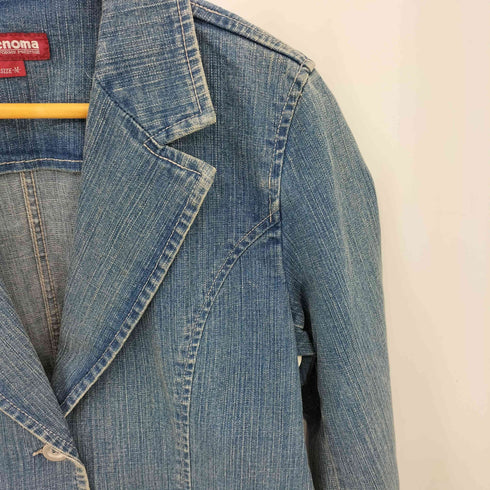 ユーピーレノマ U.P renoma デニムシングルテーラードジャケット レディース M