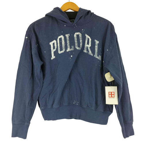 ポロラルフローレン POLO RALPH LAUREN ペンキ加工プルオーバーパーカー レディース import:XL