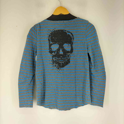 ザディグエヴォルテール ZADIG&VOLTAIRE バックプリントショルダースタッズボーダーカットソー メンズ import:S