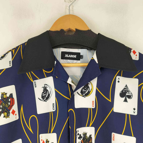 エクストララージ XLARGE トランプ柄 S/S 開襟シャツ メンズ L