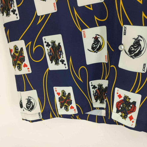 エクストララージ XLARGE トランプ柄 S/S 開襟シャツ メンズ L