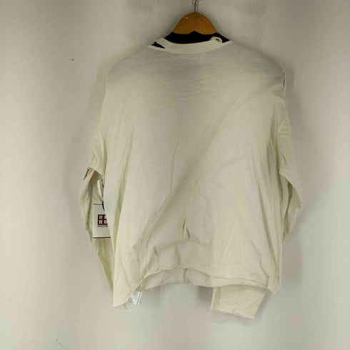 イッセイミヤケメン ISSEY MIYAKE MEN 90-00s フロントプリント ダメージカットソー メンズ FREE